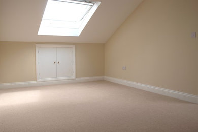 Photo of a large classic bedroom in Kent.