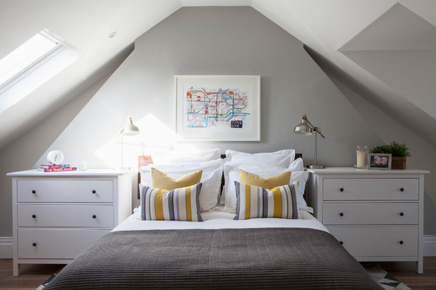 Transitional Bedroom by Saltbox Interiors London