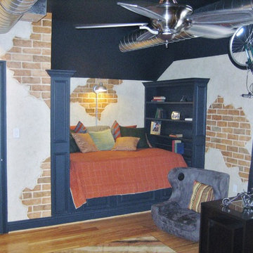 Loft-Style Teens Bedroom
