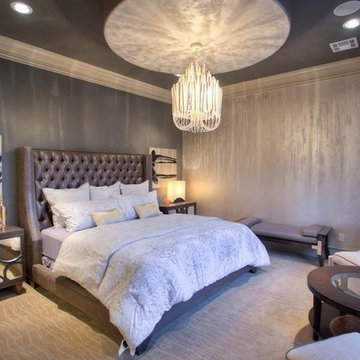 Luxurious Master Bedroom with Metallic Touches
