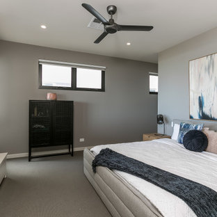 Photo of a contemporary bedroom in Adelaide.