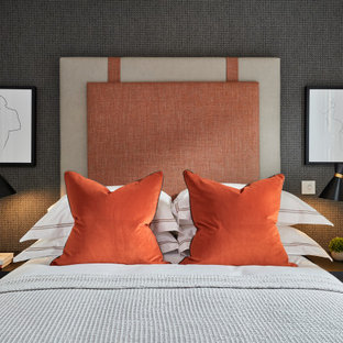 Inspiration for a contemporary bedroom in London.