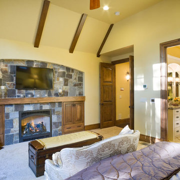 Luxury Master Suite with Fireplace