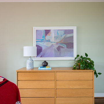 Manhattan Beach Bungalow Colorful Guest Bedroom