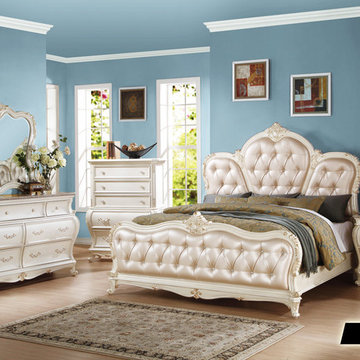 Marquee Pearl Tufted Bedroom Set