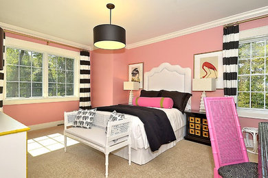 Example of an eclectic bedroom design in Baltimore