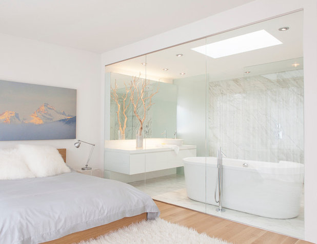 Contemporary Bedroom by Leslie Goodwin Photography