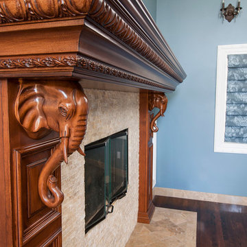 Master Bed Fireplace Mantle