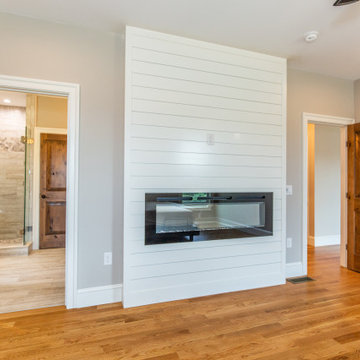 Master Bed with a fireplace