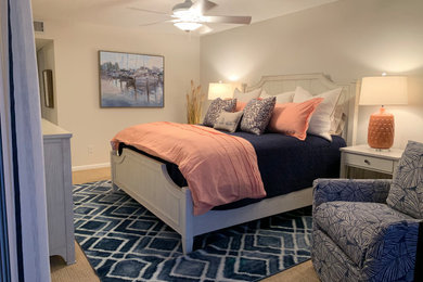 Inspiration for a coastal bedroom remodel in Other