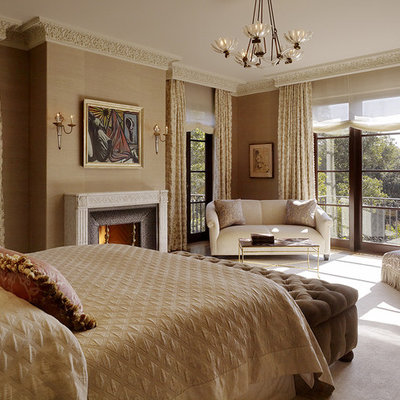 Inspiration for a mediterranean bedroom remodel in San Francisco
