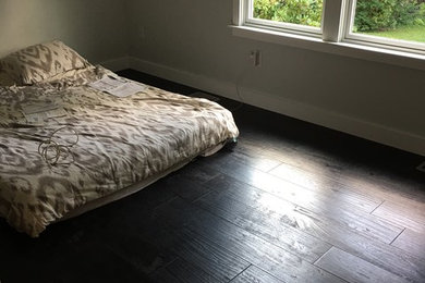 Master Bedroom - Custom Dresser/Black flooring