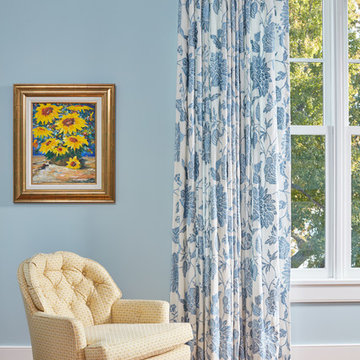 Master Bedroom Drapery in Annapolis waterfront