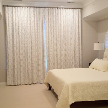 Master bedroom drapes