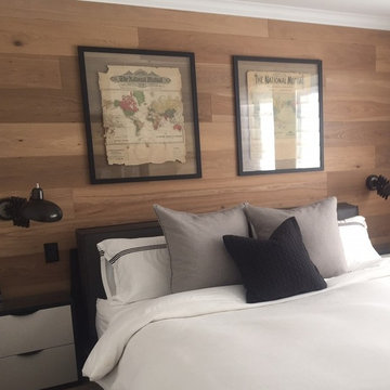 Master Bedroom Feature Wall | Uptown Condo