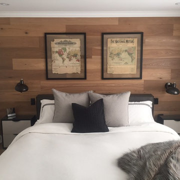 Master Bedroom Feature Wall | Uptown Condo