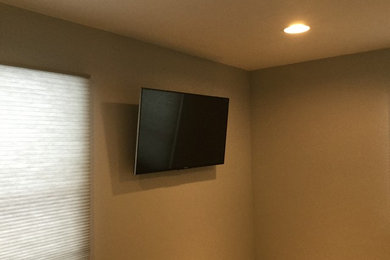 Master Bedroom Flat Screen TV Installation