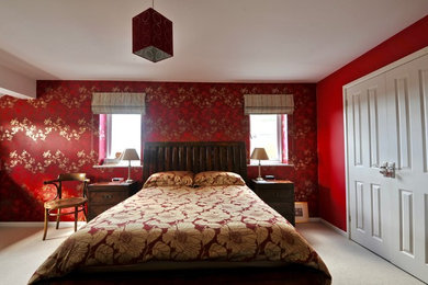 Inspiration for a classic bedroom in West Midlands.