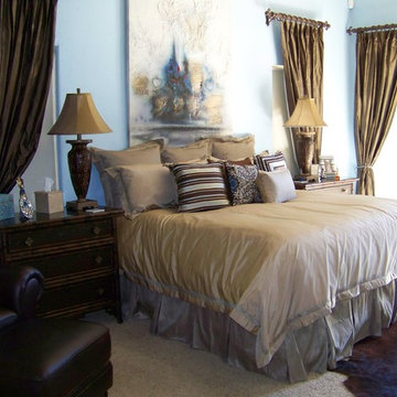 Master bedroom - luxury + cowhide
