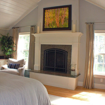 Master Bedroom Raised Fireplace Mantel