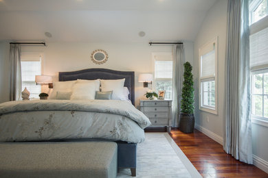 Elegant bedroom photo in New York