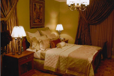 モントリオールにある地中海スタイルのおしゃれな寝室のレイアウト
