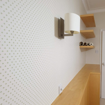 Master bedroom Wallpaper installation in Chiswick W4