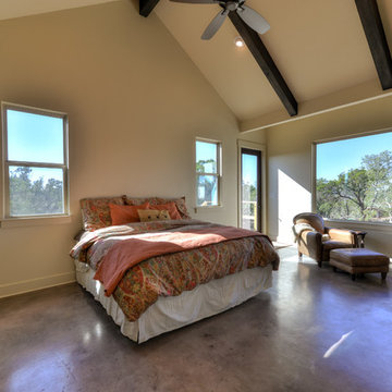 Master Bedroom with decorative ceiling beams