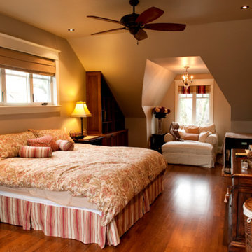 Master Bedroom, Wood Floor, Ceiling Fan