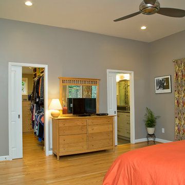 Master Suite Addition with Orange Accents