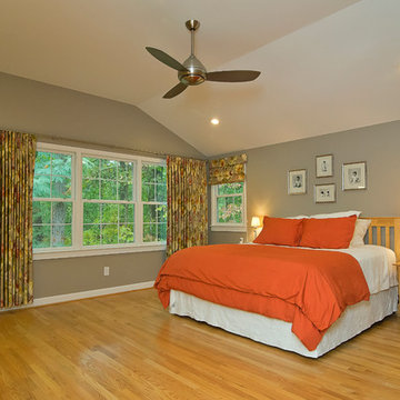 Master Suite Addition with Orange Accents