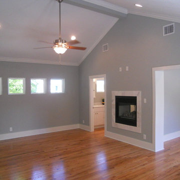 Master Suite addition with see thru F/P