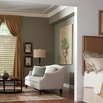 Master Suite Design and Linen Curtains & Draperies of Indianapolis- Custom Style