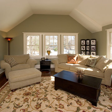 Master Suite Sitting Room with Vaulted Ceiling