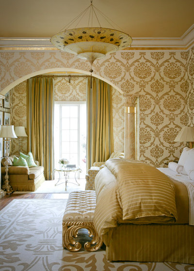 American Traditional Bedroom by Tobi Fairley Interior Design