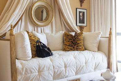 Elegant guest bedroom photo in Orange County
