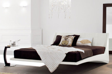 Imagen de dormitorio minimalista de tamaño medio