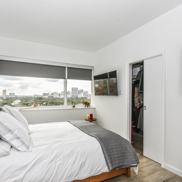 Mid Century Modern Update of High-Rise Condo in Houston's Museum District