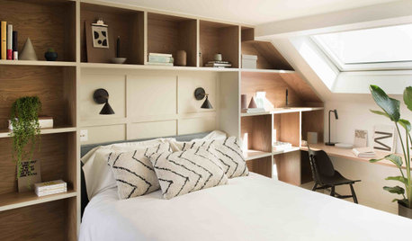 Room Tour: A Loft Bedroom and Bathroom Packed With Storage
