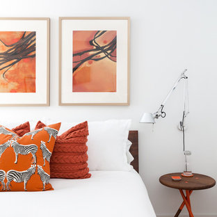 Orange And White Bedroom Houzz