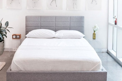 Bedroom - modern bedroom idea in Toronto
