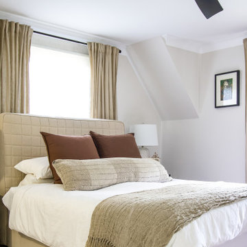 A Timeless  Bedroom in neutral colours.