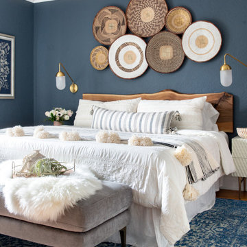 Modern Bohemian Tudor | Master Bedroom