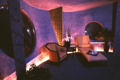 modern circular bedroom