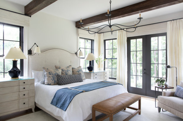 Farmhouse Bedroom by Meriwether Design Group