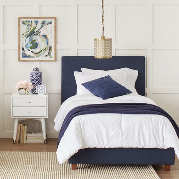Modern Guestroom with Blue Accents Collection