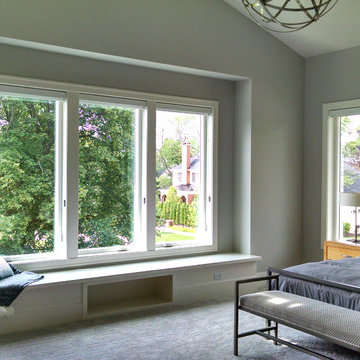 Modern Master Bedroom Window Seat