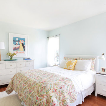 Modern Preppy Master Bedroom on a Budget in Sherman Oaks