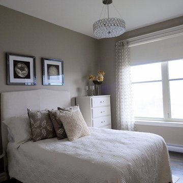 monochromatic guest room