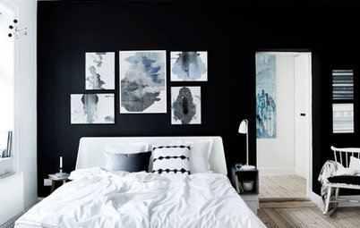 22 super stilede soveværelser med sorte vægge